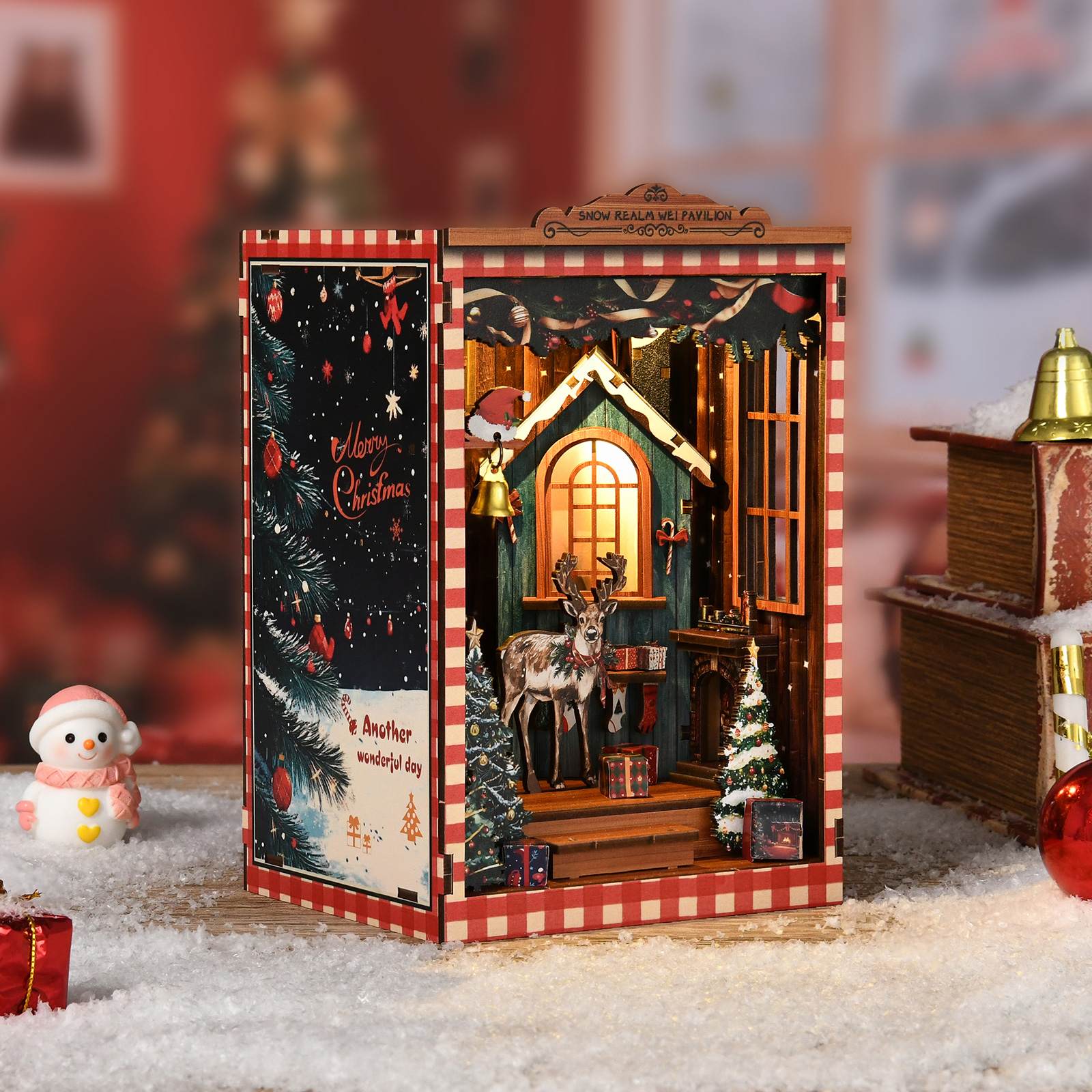 Snowy Mirror Tiny Pavilion DIY Mini House